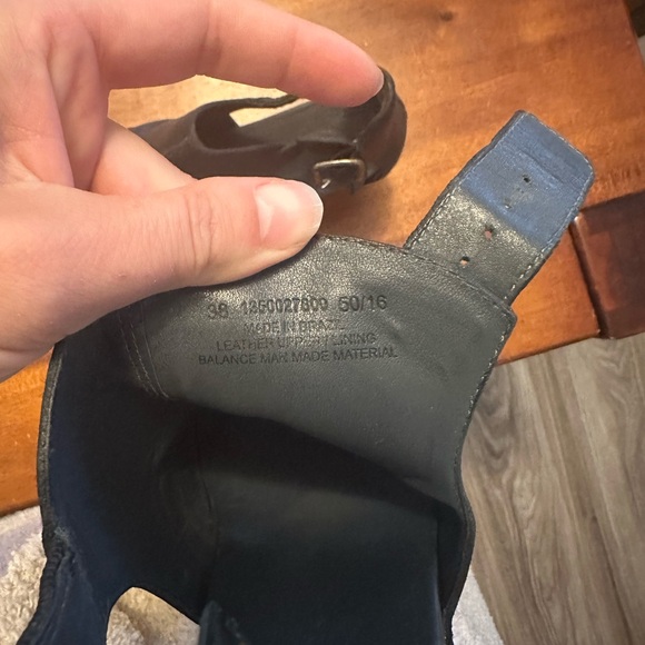 Dansko Black Sable Wedge Sandals 8 (38) - Picture 5 of 5